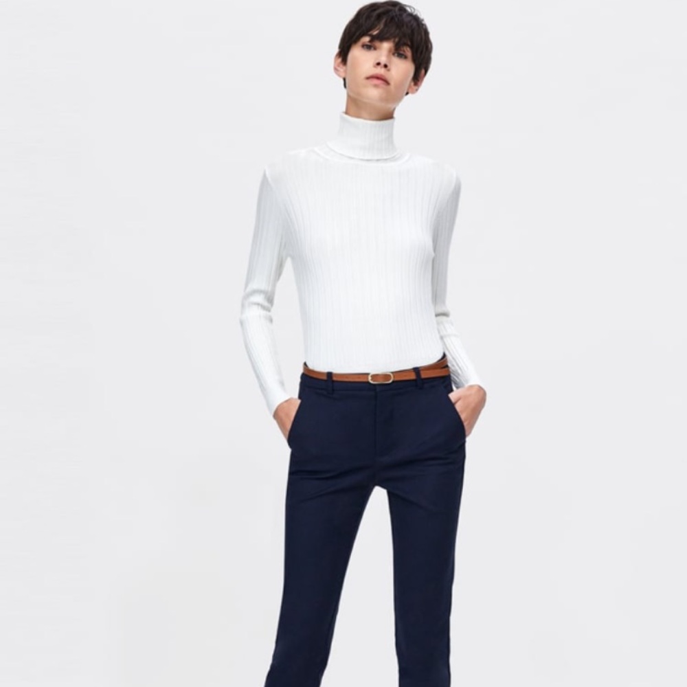 Zara Belted Ankle Length Pants